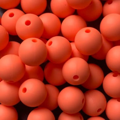 Salmon orange - 12mm round - 10pack