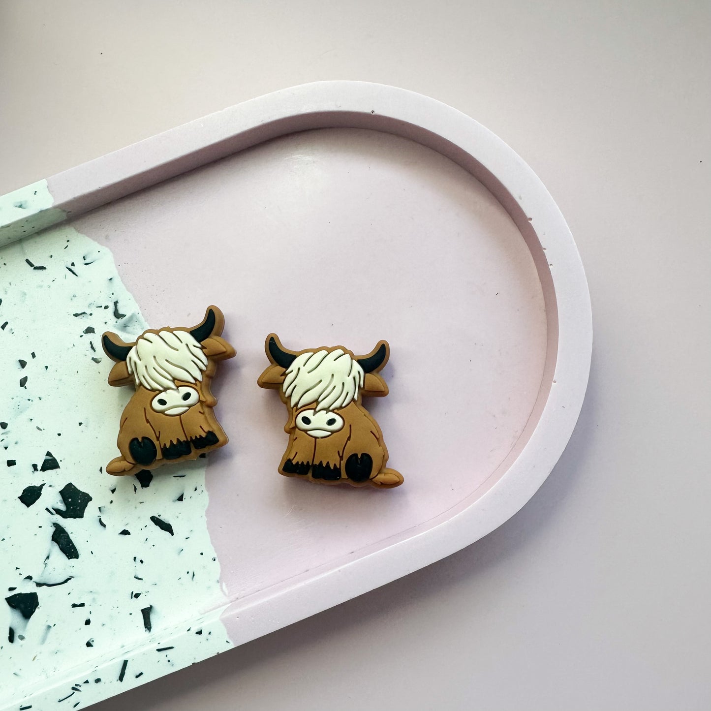 highland cow silicone beads