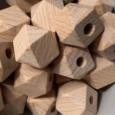 Beech Wood - 20mm Hexagon - 10Pack