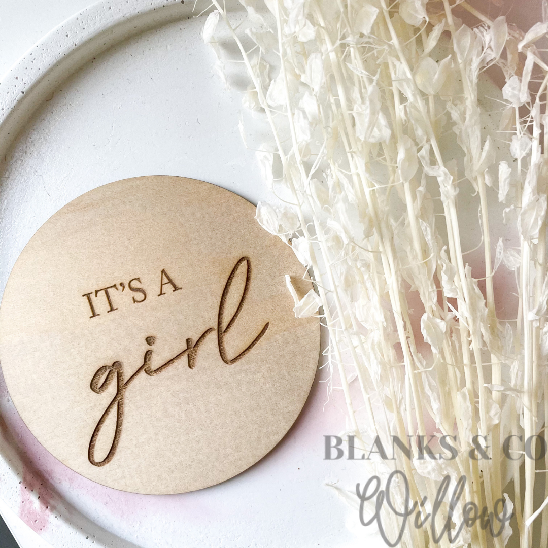 It’s A Girl Plaque