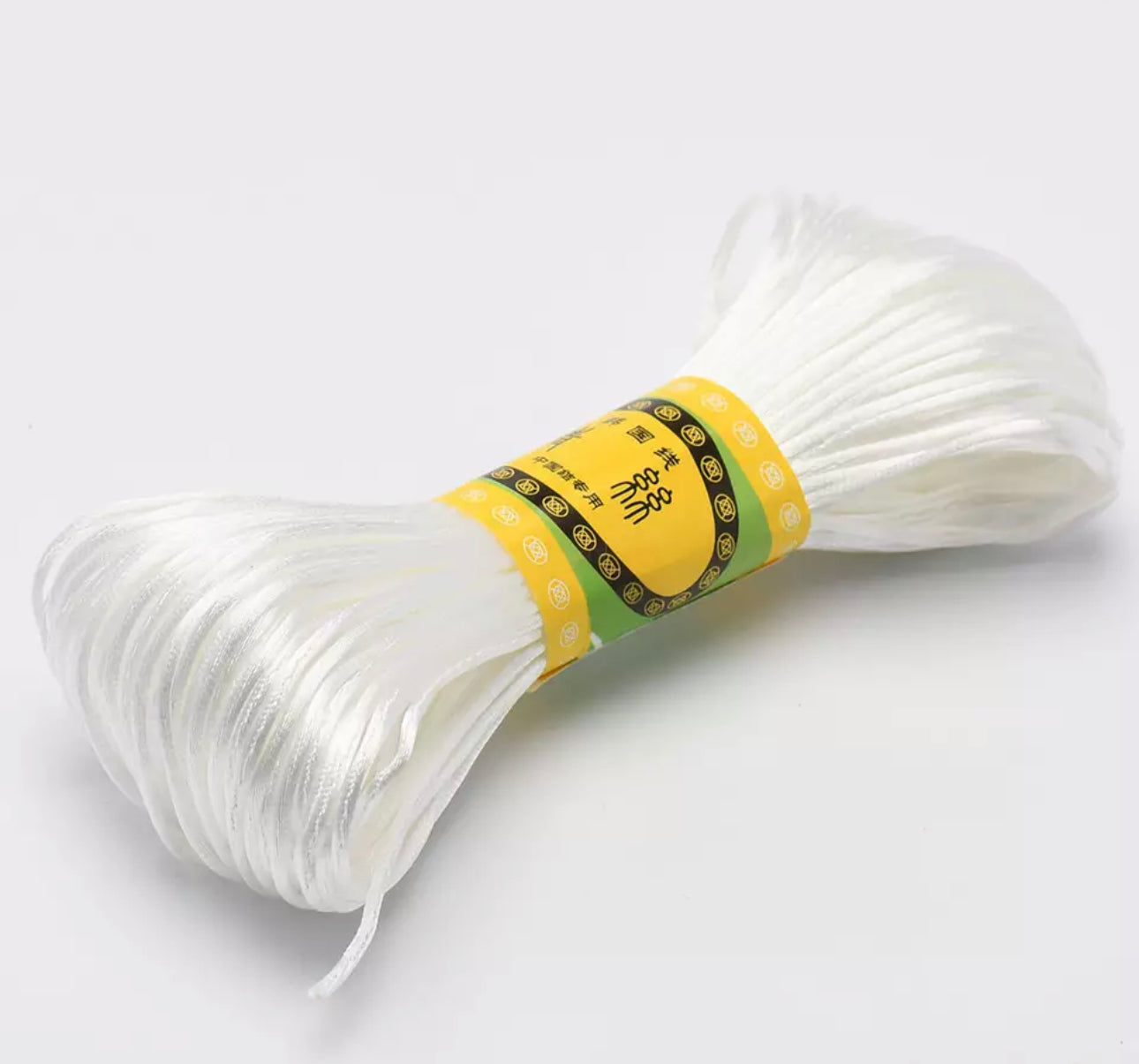 White 1.5mm - Nylon Cord - 20 Metres