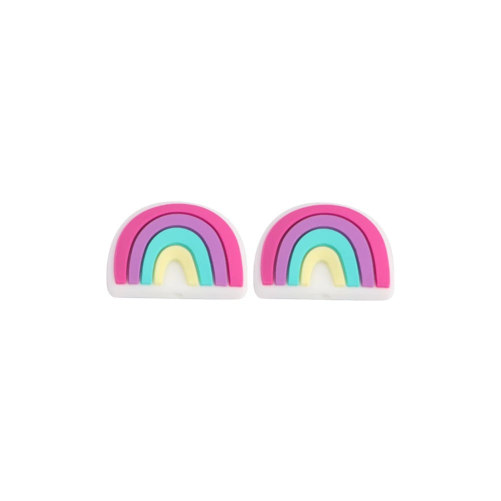 Rainbow Silicone Beads - 2 Pack