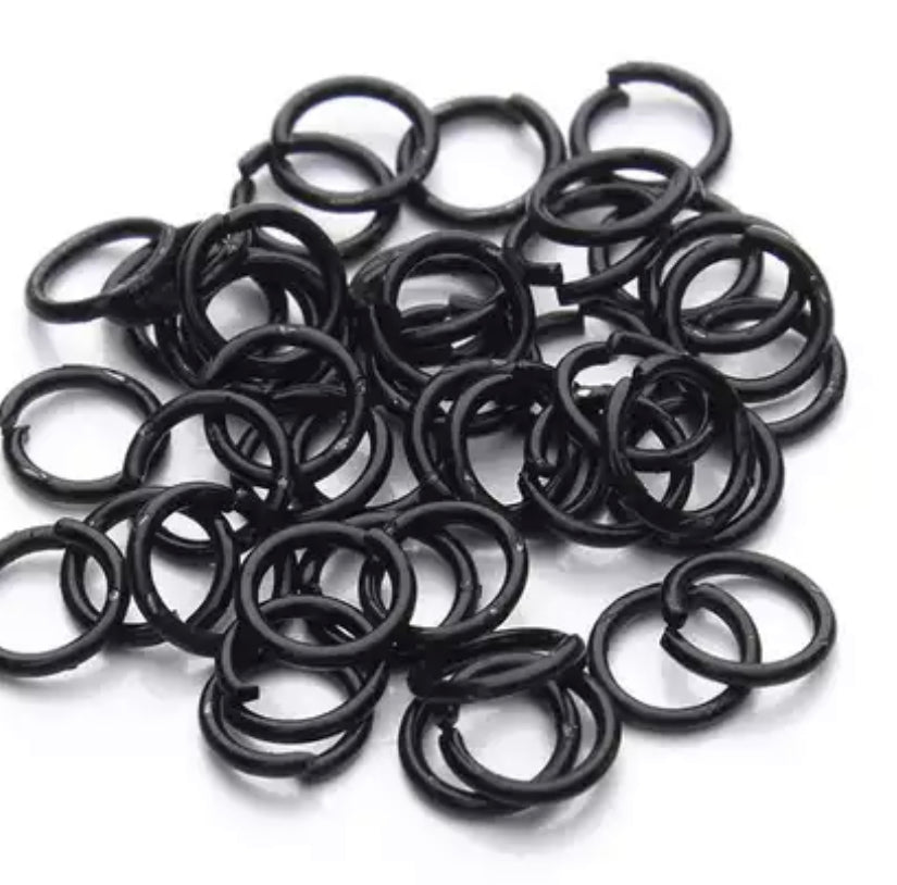 Jump Rings - Black - 50pack