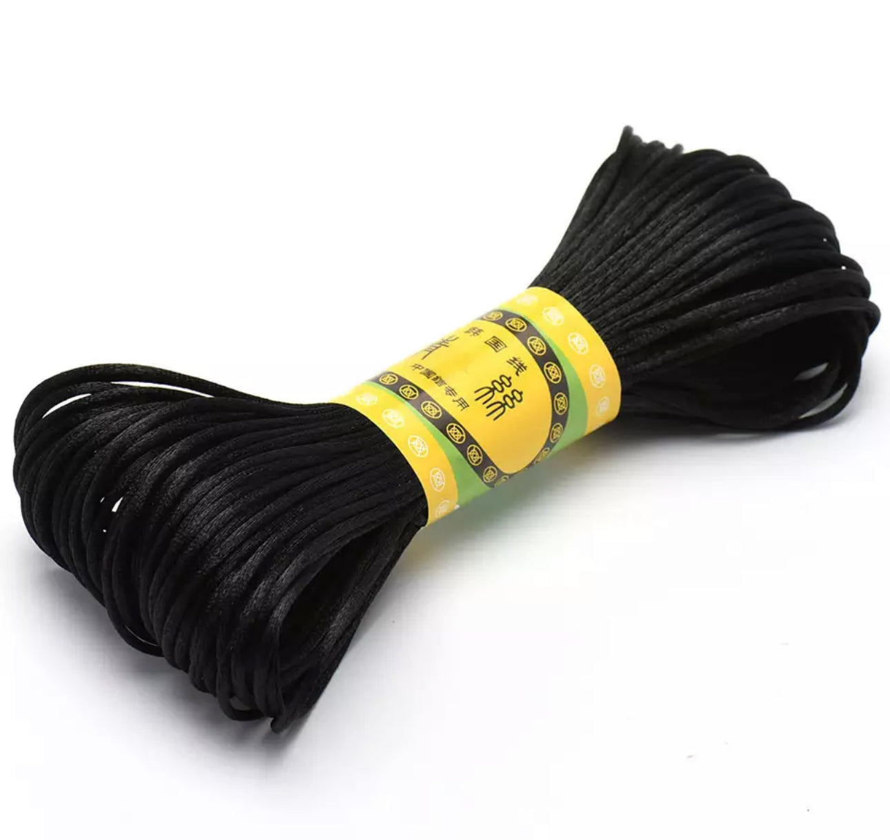 Black 1.5mm - Nylon Cord - 20 Metres